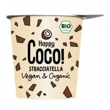 Yogur Vegano de Coco sabor Stracciatella 350gr Happy Coco