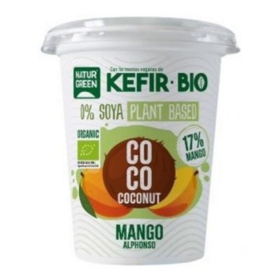 Kefir Vegano de Coco con Mango Bio 400gr Naturgreen