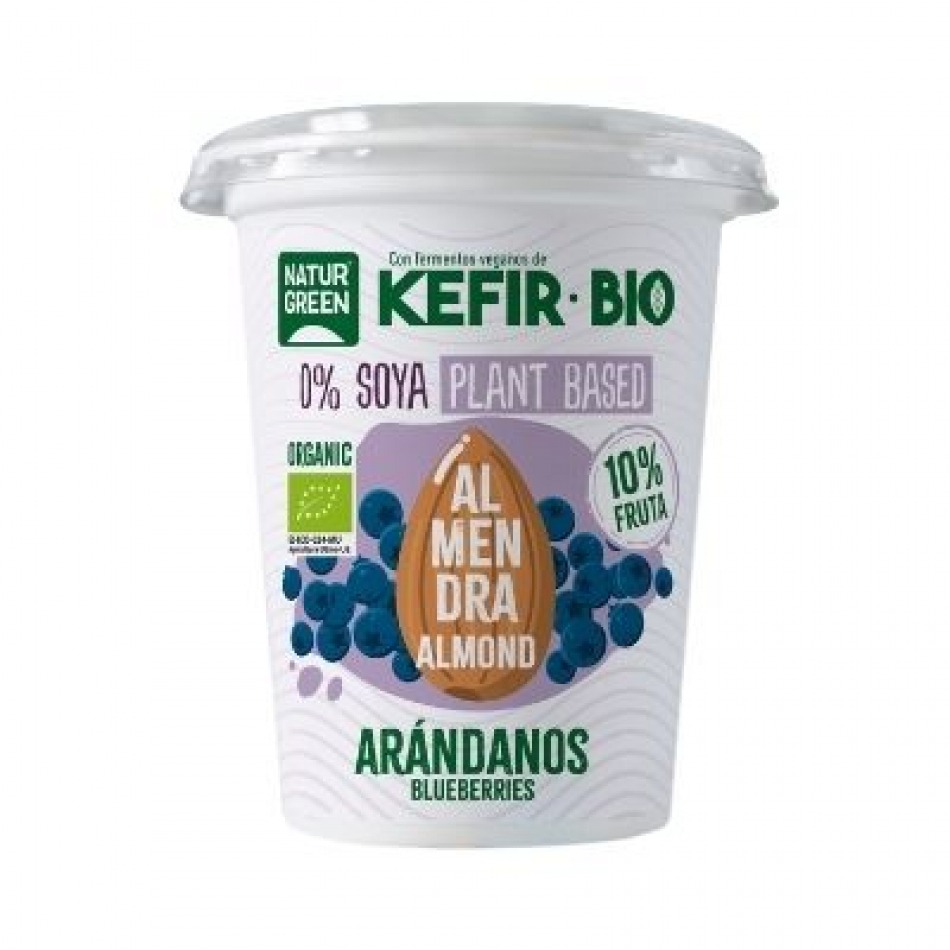 Kefir Vegano de Almendras con Arándanos 400gr Naturgreen