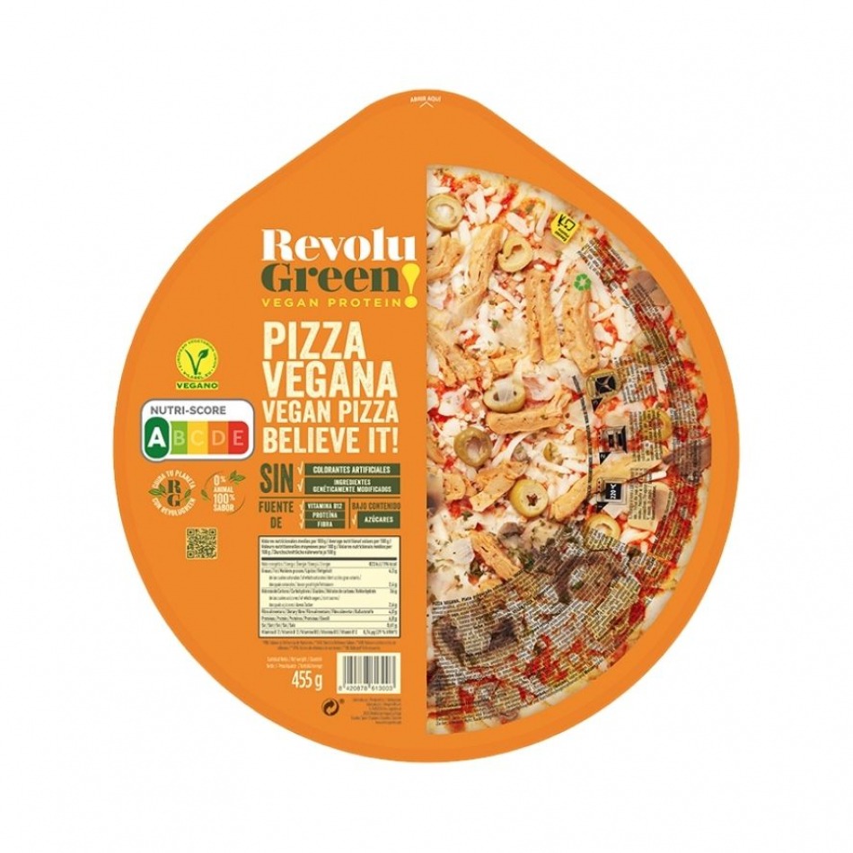 Pizza Vegana Estilo Pollo 455gr Revolu Green