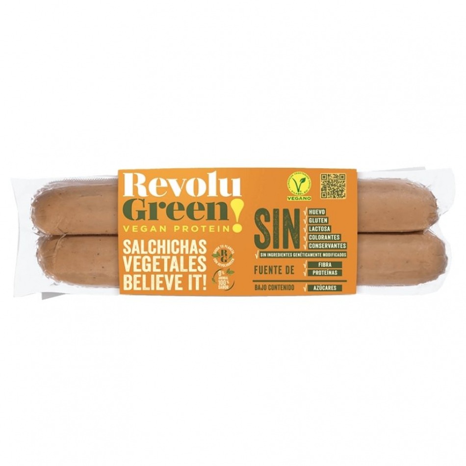 Salchichas Veganas Vegetales 170gr Revolu Green