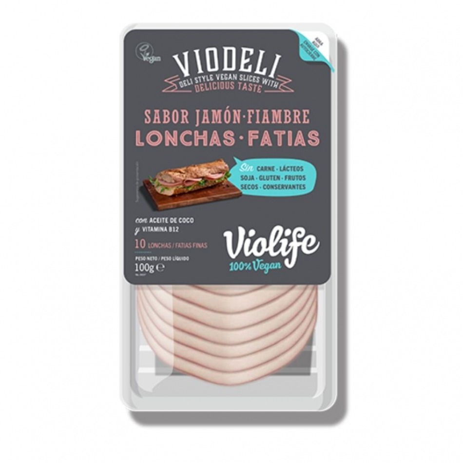 Viodeli Sabor Jamon York Vegano en Lonchas 100gr Violife