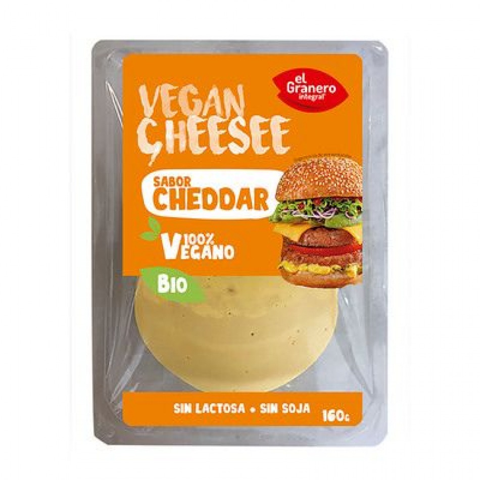 Vegan Cheesee Cheddar Lonchas 160gr El Granero Integral