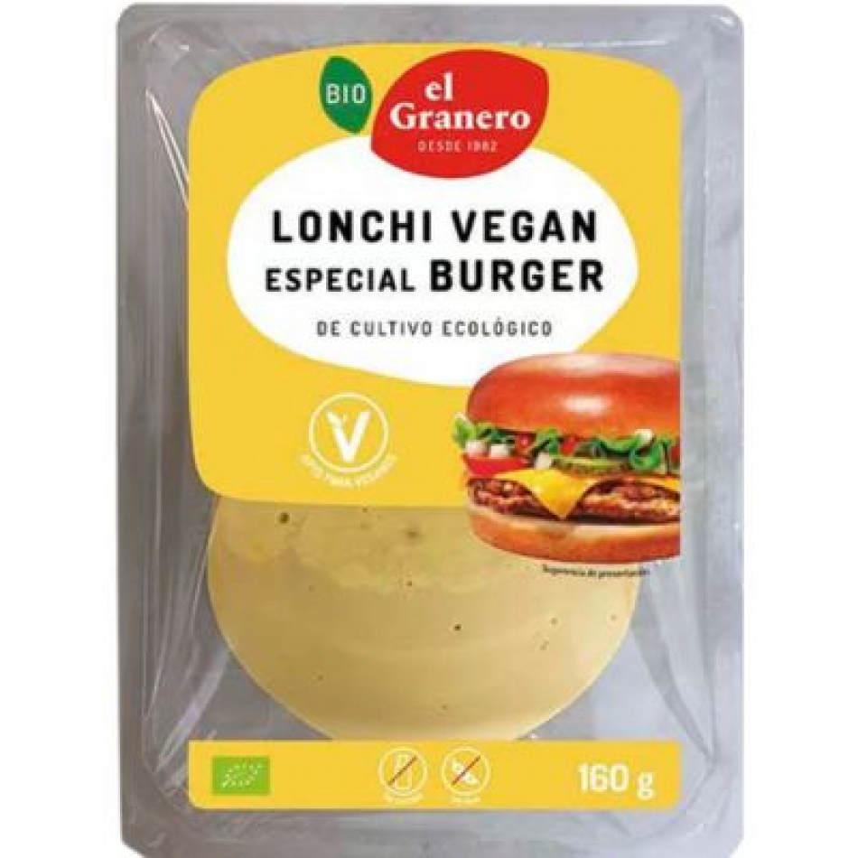 Lonchi Vegan Especial Burger Bio 160gr El Granero Integral