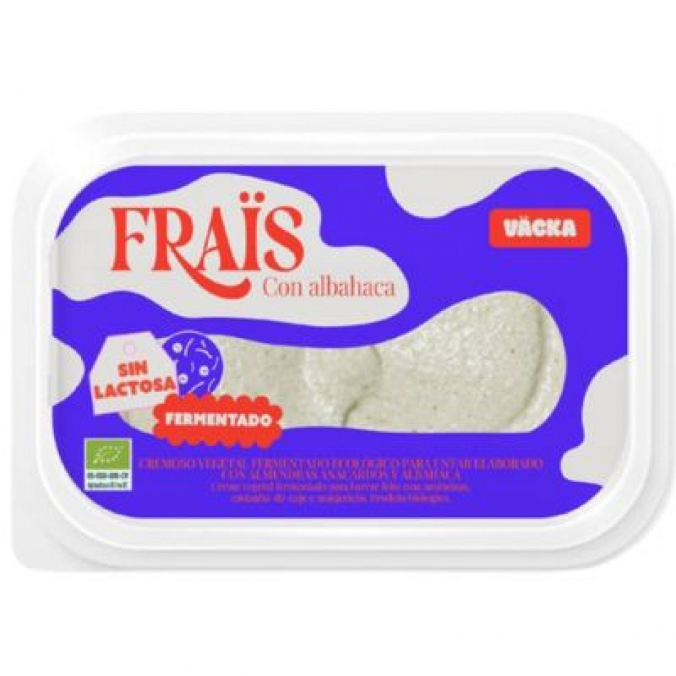 Queso Vegetal Cremoso Anacardos y Albahaca Eco 150gr Väcka