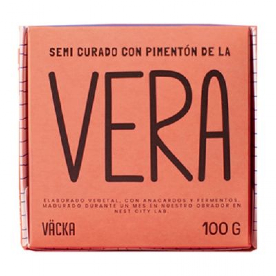 Queso Vegetal SemiCurado con Pimenton de la Vera 100gr Väcka