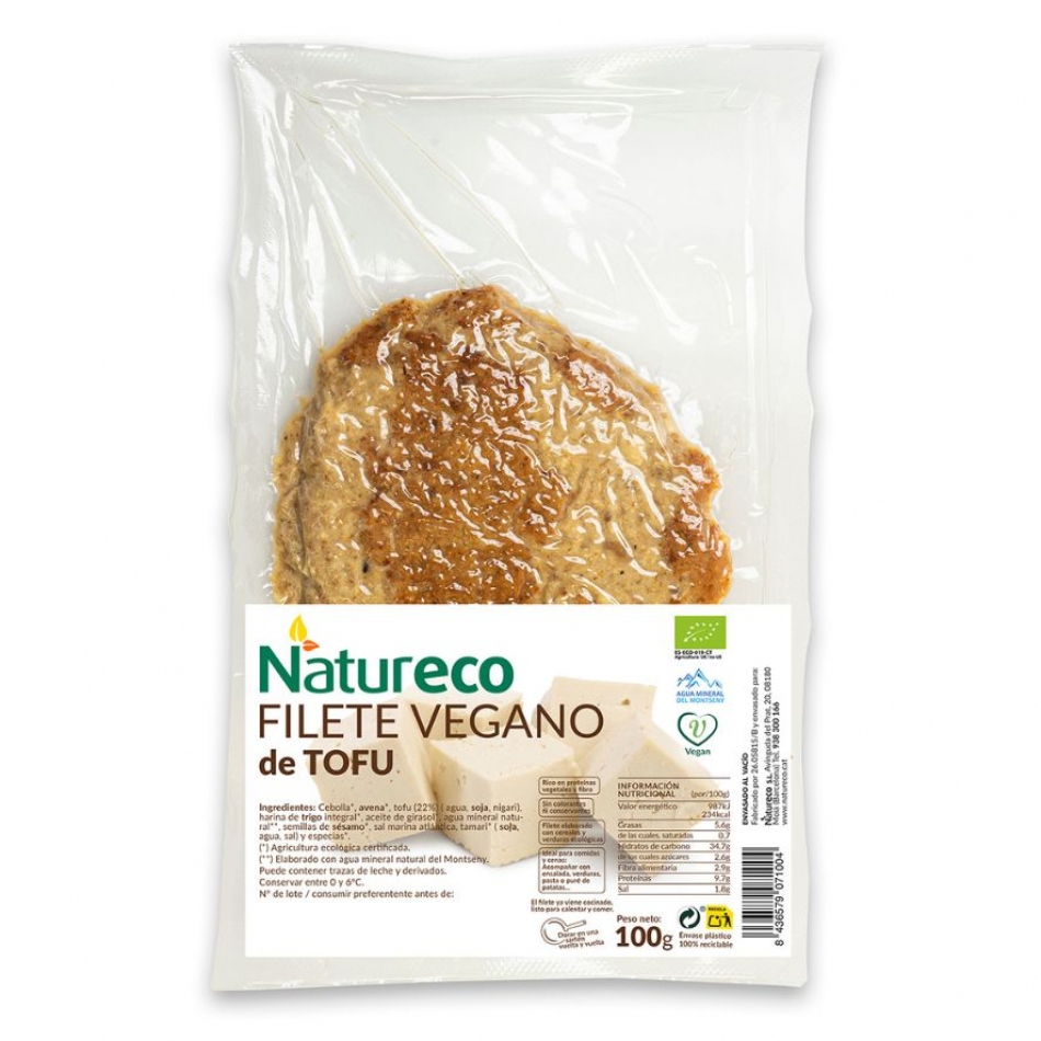 Filete Vegano de Tofu Eco 100gr Natureco