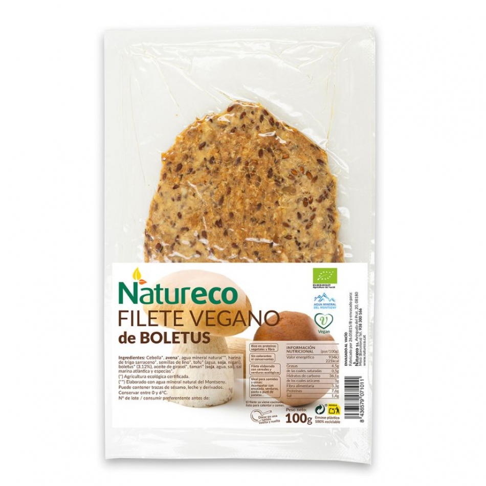 Filete Vegano de Boletus Eco 100gr Natureco