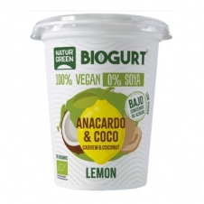 Yogur Vegano de Anacardo Coco Limon 400gr Naturgreen