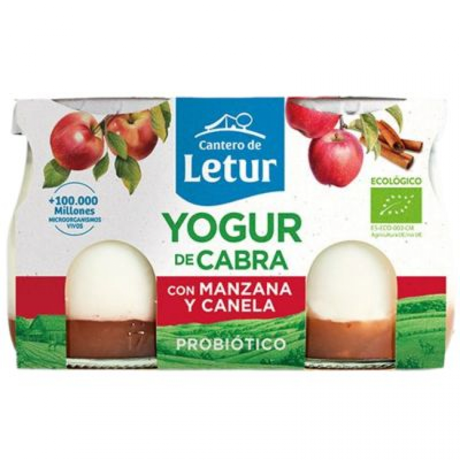 Yogur de Cabra Manzana y Canela 2x125 g El Cantero de Letur
