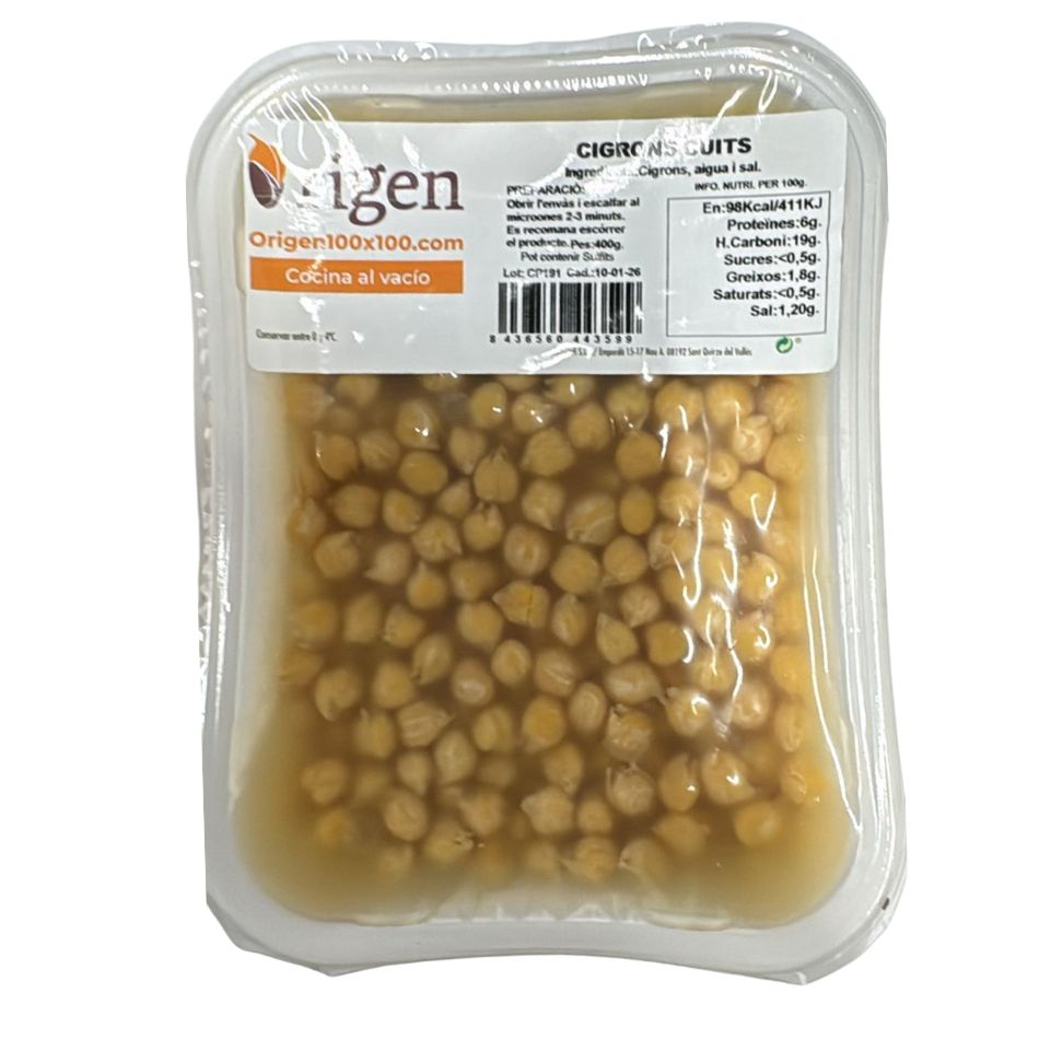 Garbanzo Pequeño Cocido 350gr Origen