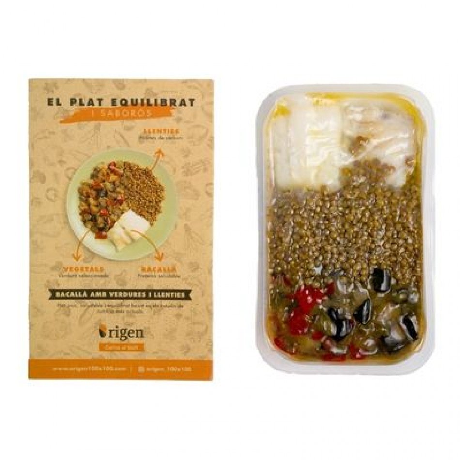 Bacalao con Verdura y Lentejas 425gr Origen