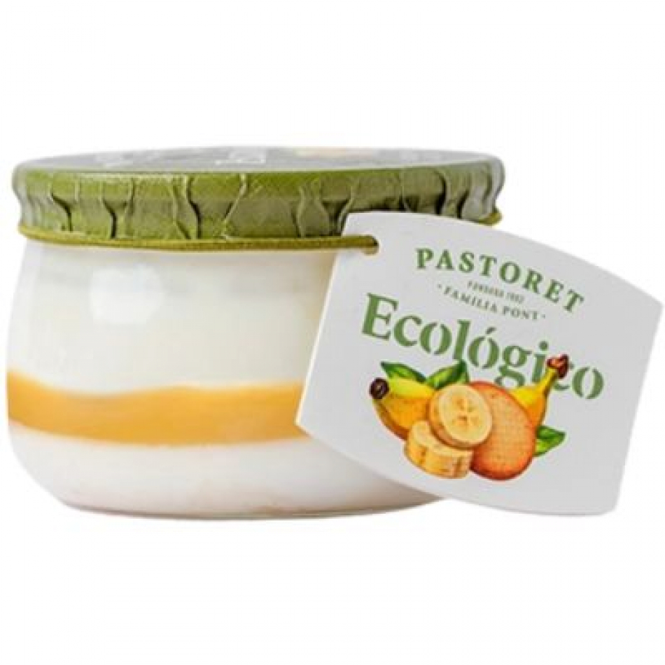 Yogur Platano Galleta Eco 135gr Pastoret