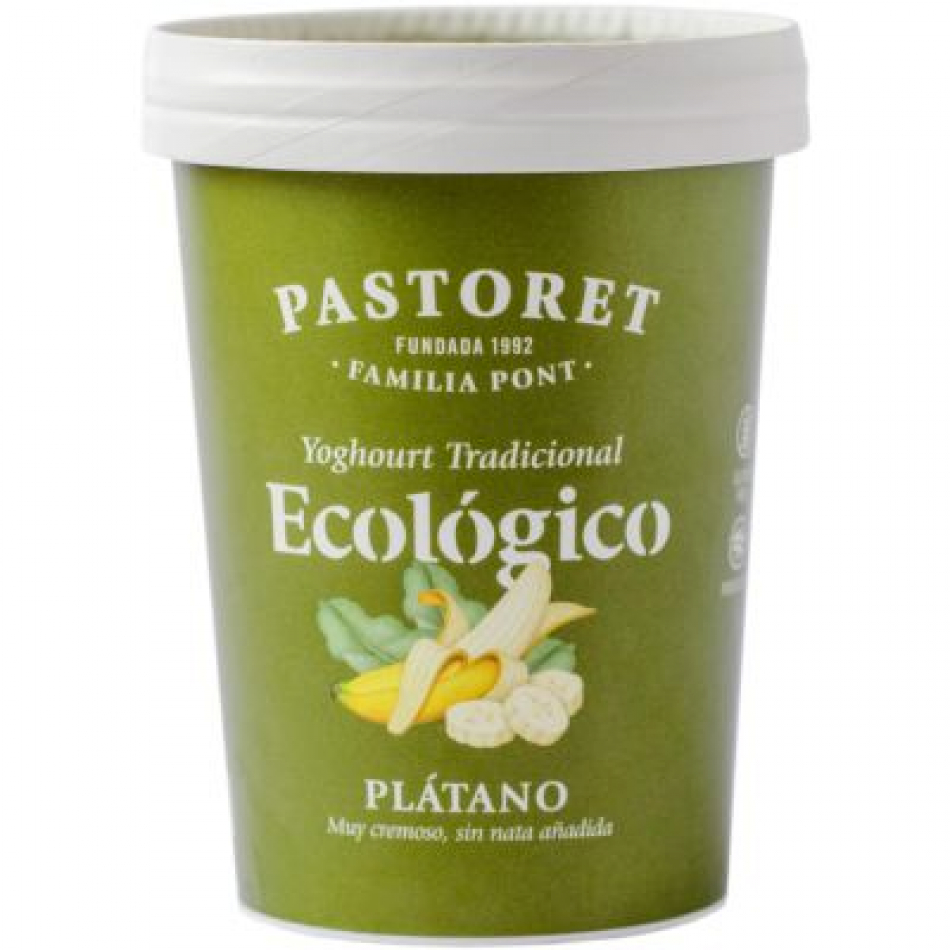 Yogur Platano Eco 500gr Pastoret