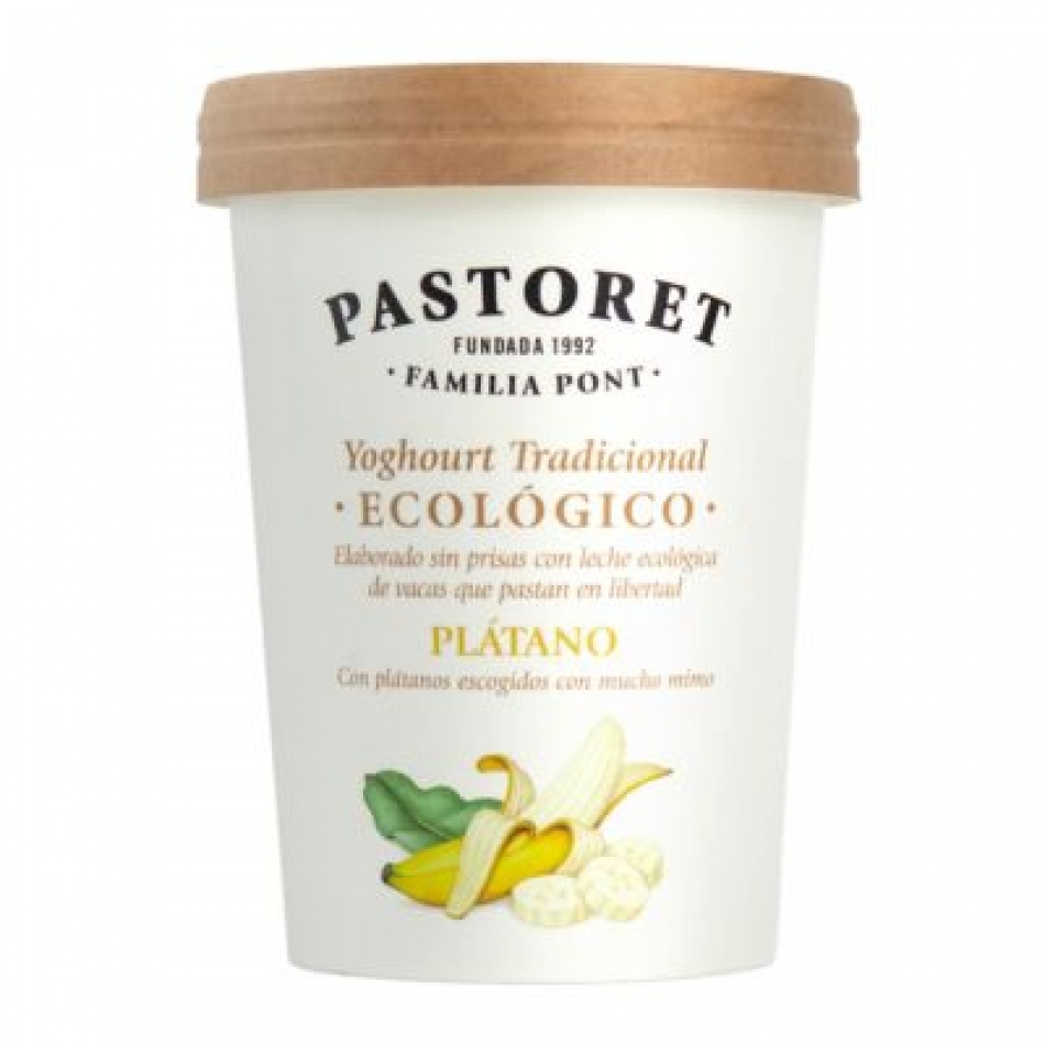 Yogur Platano Eco 500gr Pastoret