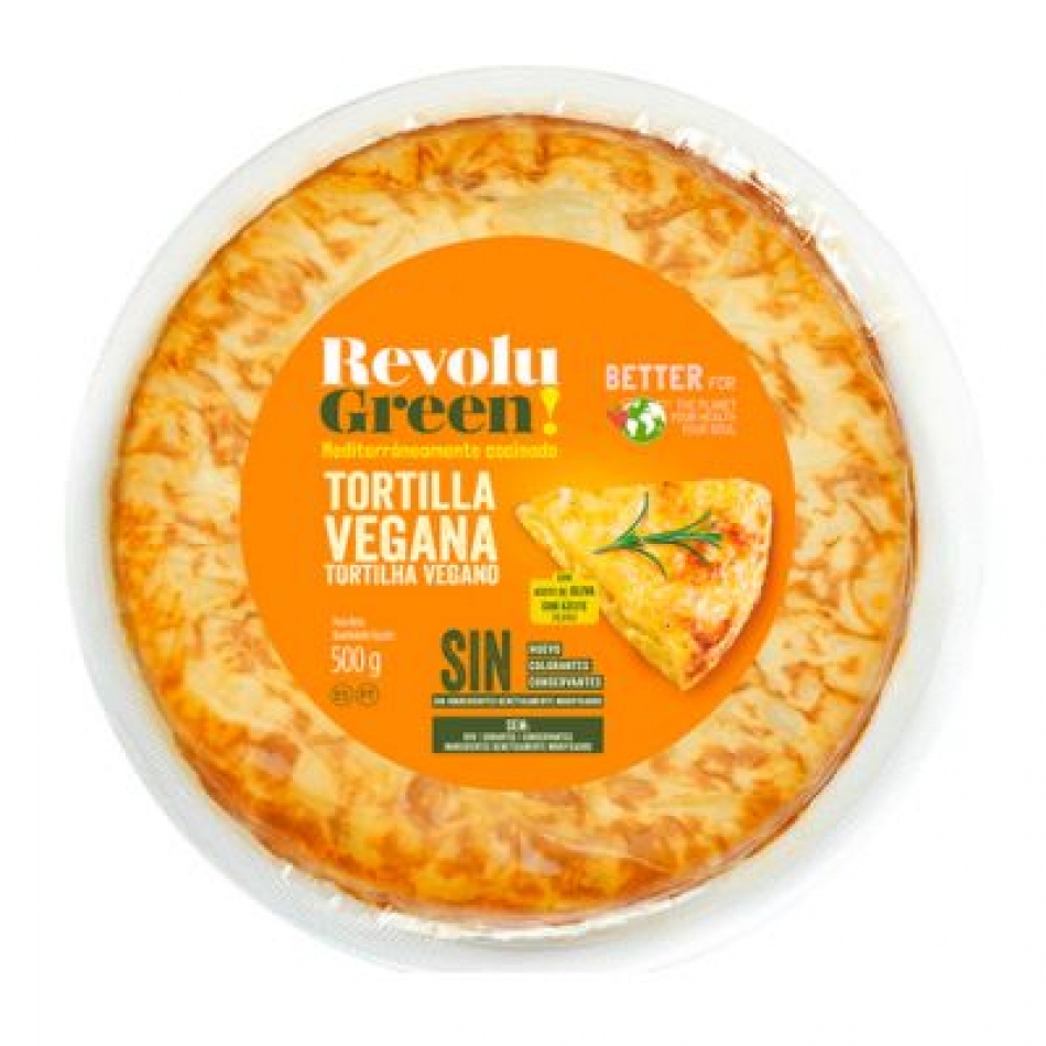 Tortilla Vegana con Cebolla 500g Revolu Green