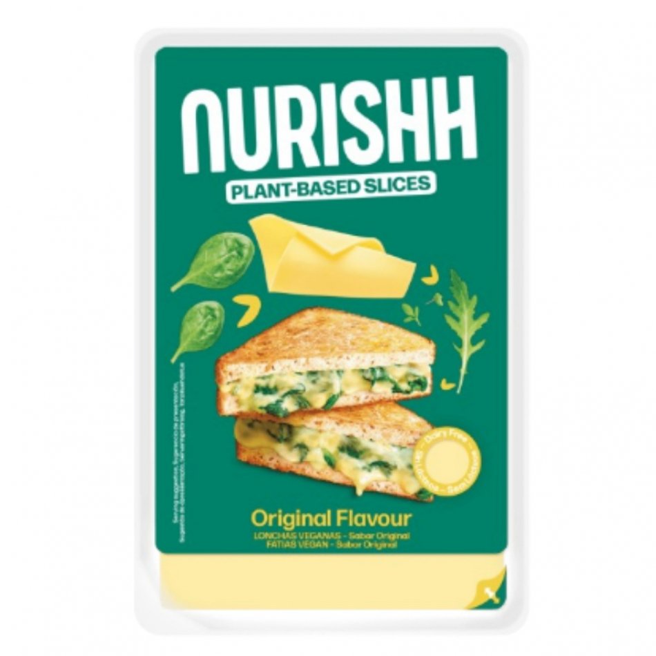 Queso vegano en Lonchas sabor Original 160g Nurishh