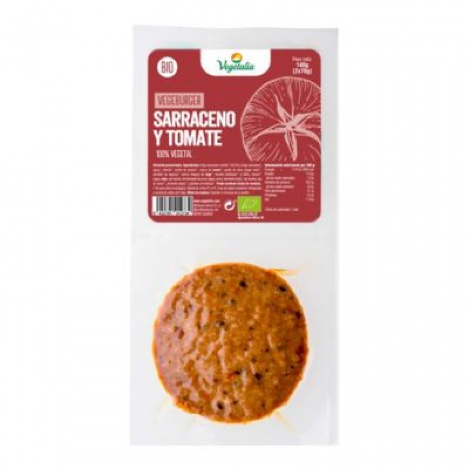 Vegeburger de Sarraceno y Tomate Bio 2x70gr Vegetalia