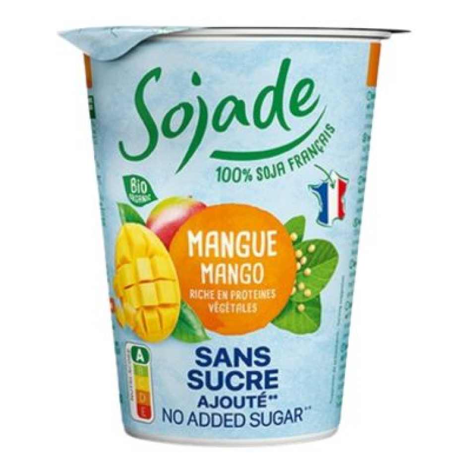 Yogur de Soja con Mango Sin Azucar 400g Sojade