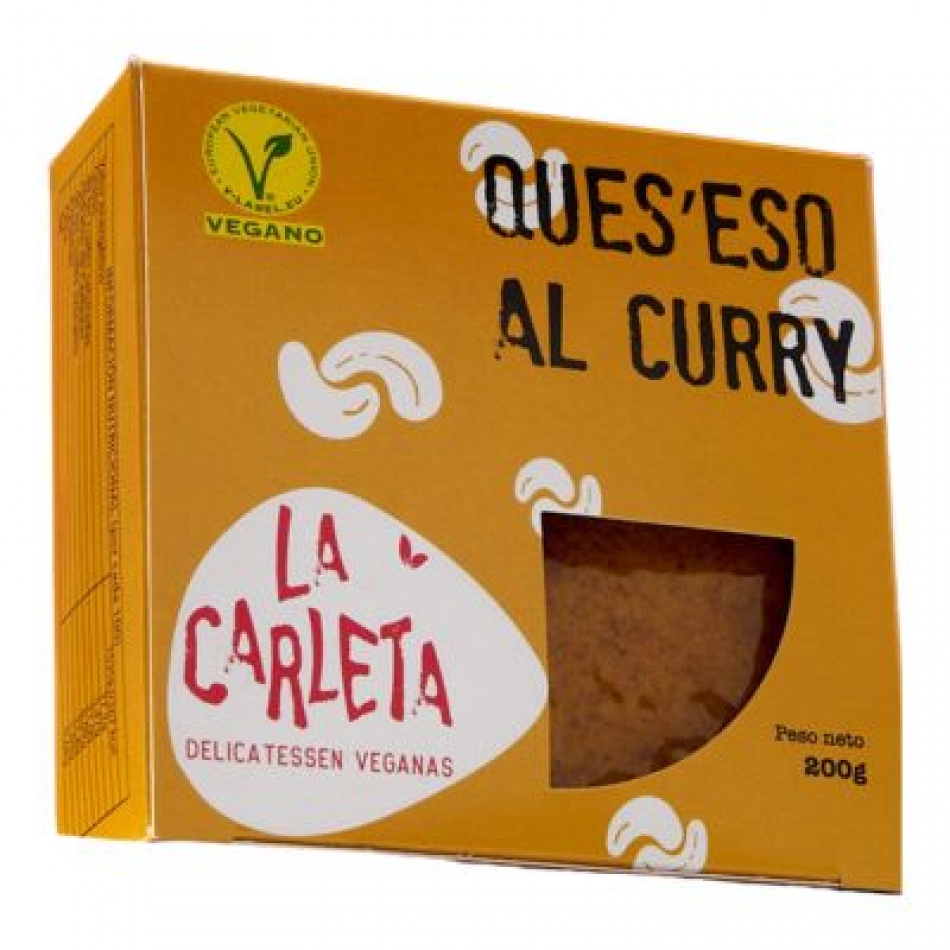 Queso vegano al Curry 200gr La Carleta