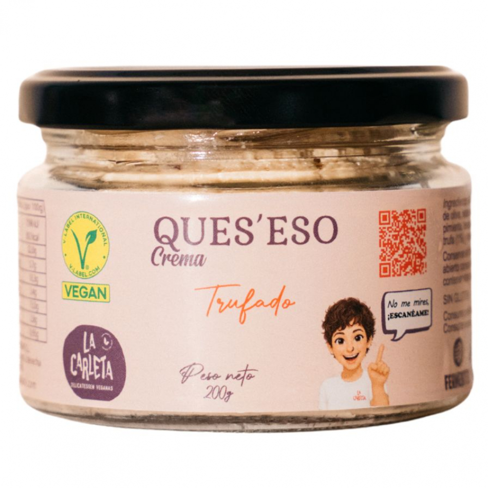 Ques' Eso crema vegano Trufado 200gr La Carleta