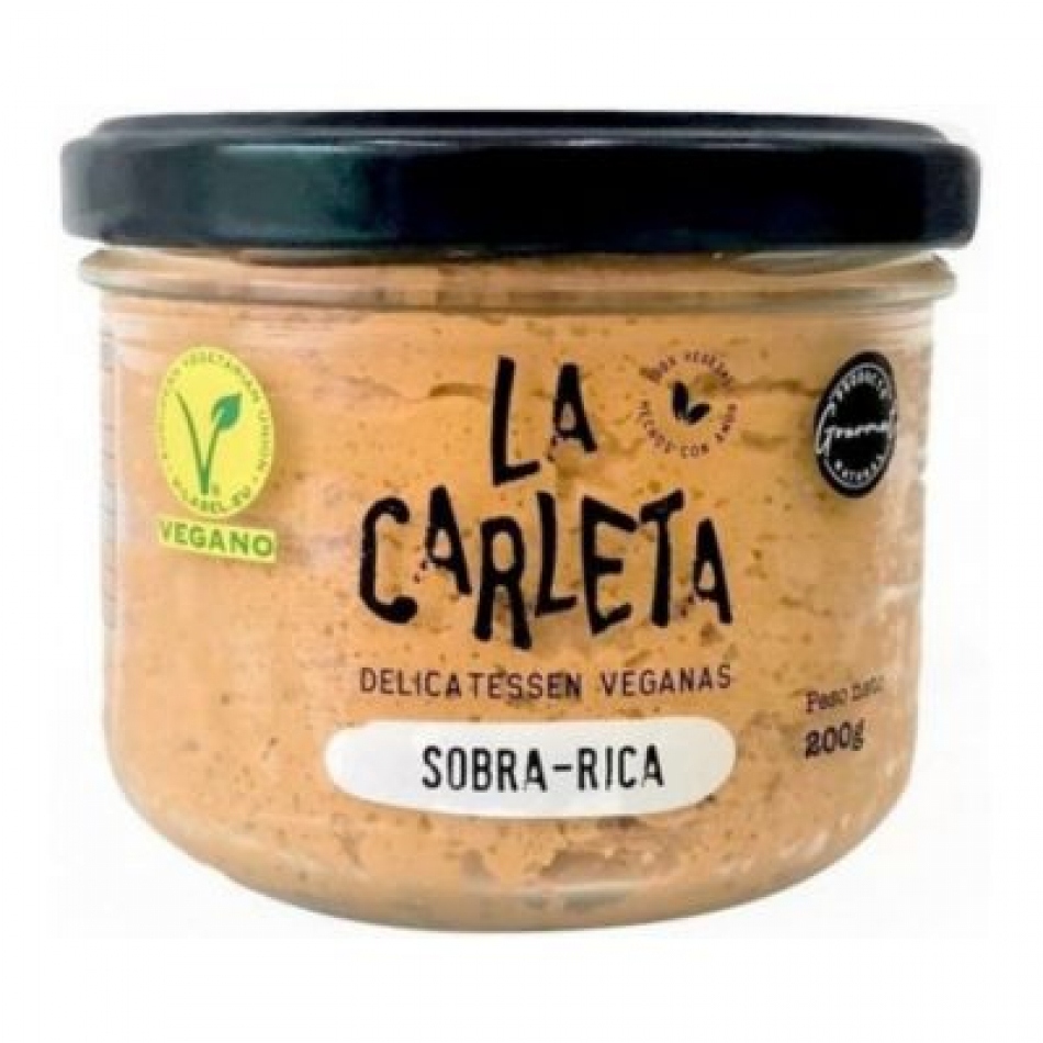 Sobrasada vegana Sobra-Rica 200gr La Carleta