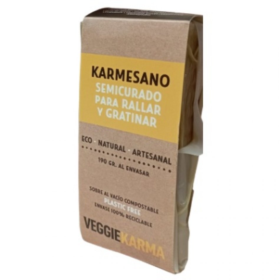 Queso vegetal sabor Parmesano para rallar 190gr Veggie Karma