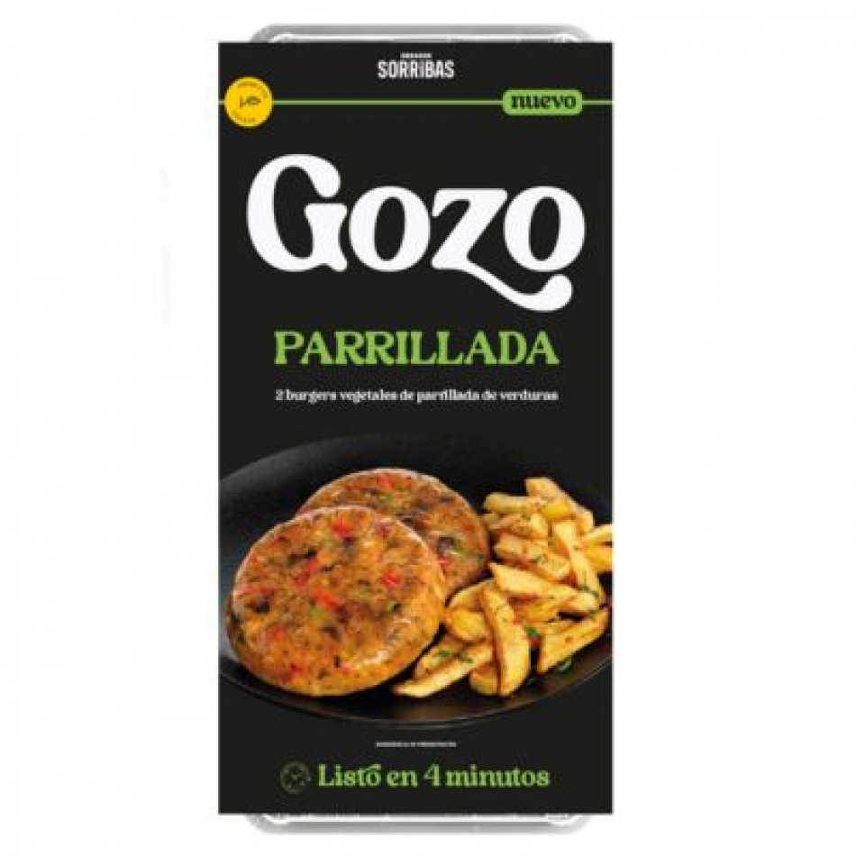 Gozo Parrillada Burger Vegetal 2x80gr Obrador Sorribas