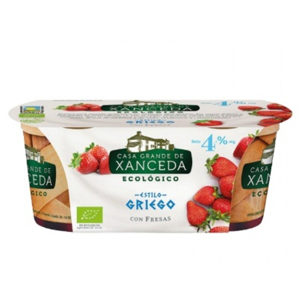 Yogur Griego con Fresas Bio 2x150gr Casa Grande de Xanceda