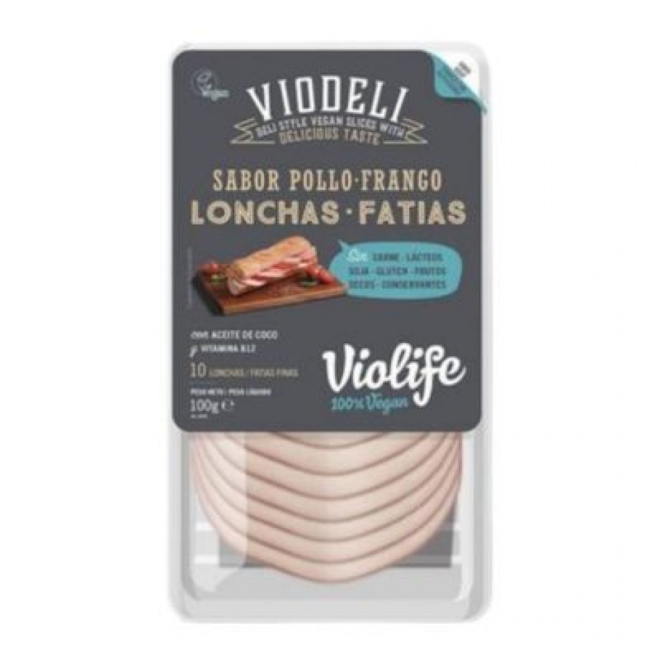 Viodeli Sabor Pollo Vegano en Lonchas 100gr Violife