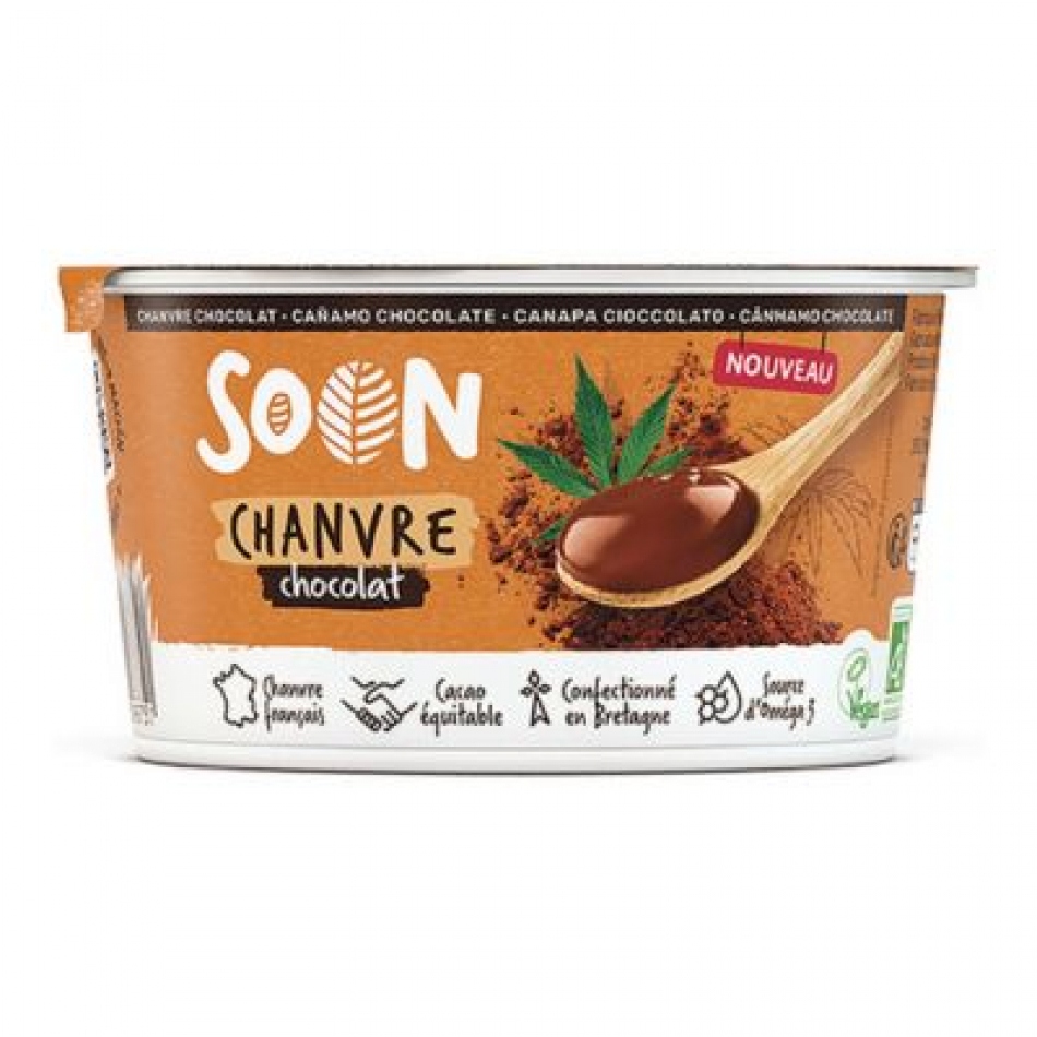 Yogur vegano de Cañamo y Cacao Bio 150gr Soon