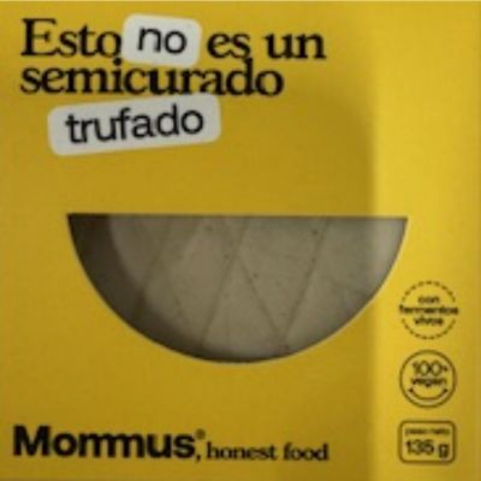 Queso vegano Semicurado Trufado 135gr Mommus