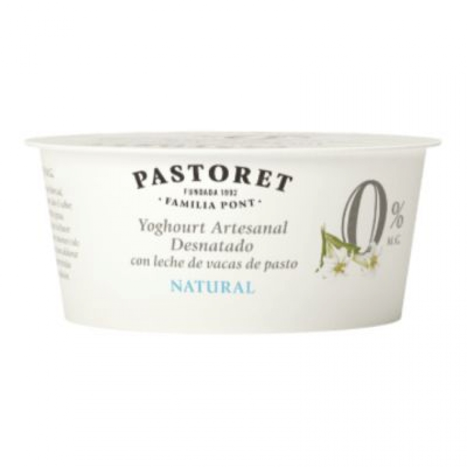 Yogur Artesanal Natural 0% M.G 125gr Pastoret