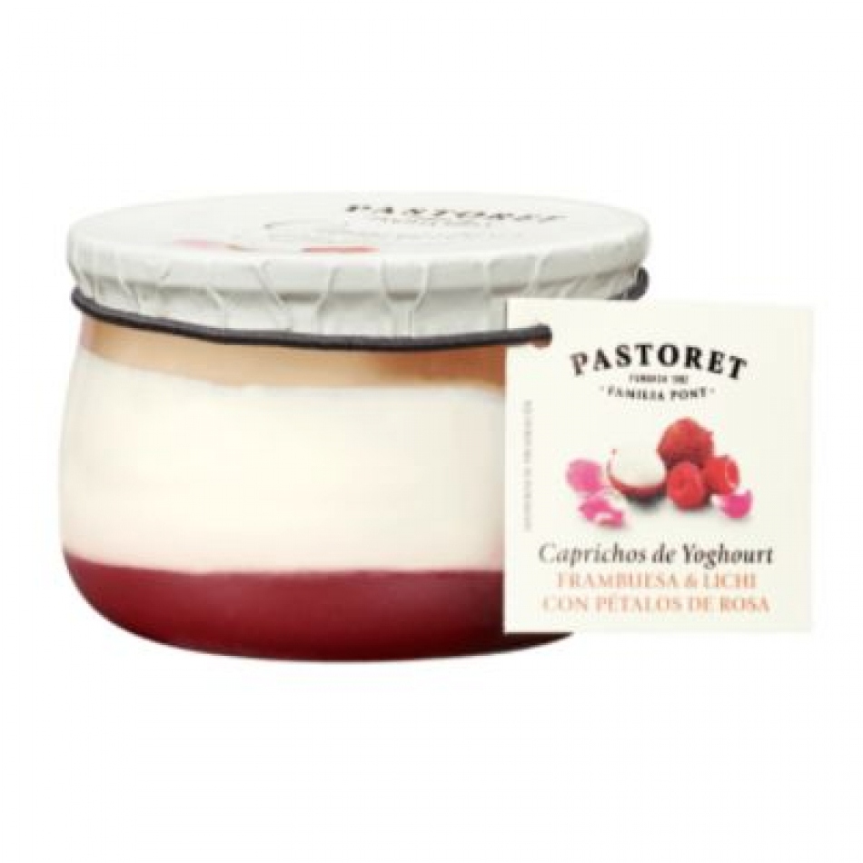 Yogur Capricho de Frambuesa y Lichi 150gr Pastoret