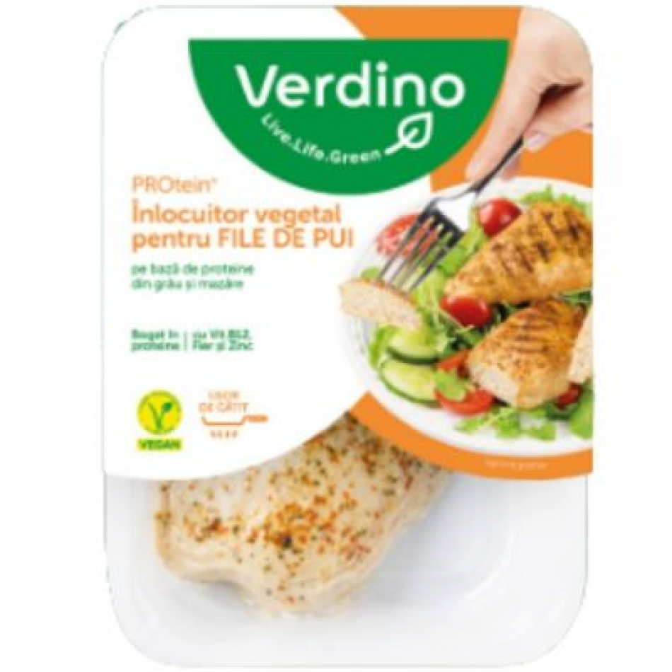 Filetes veganos estilo Pechuga Pollo Especiados 170gr Verdino