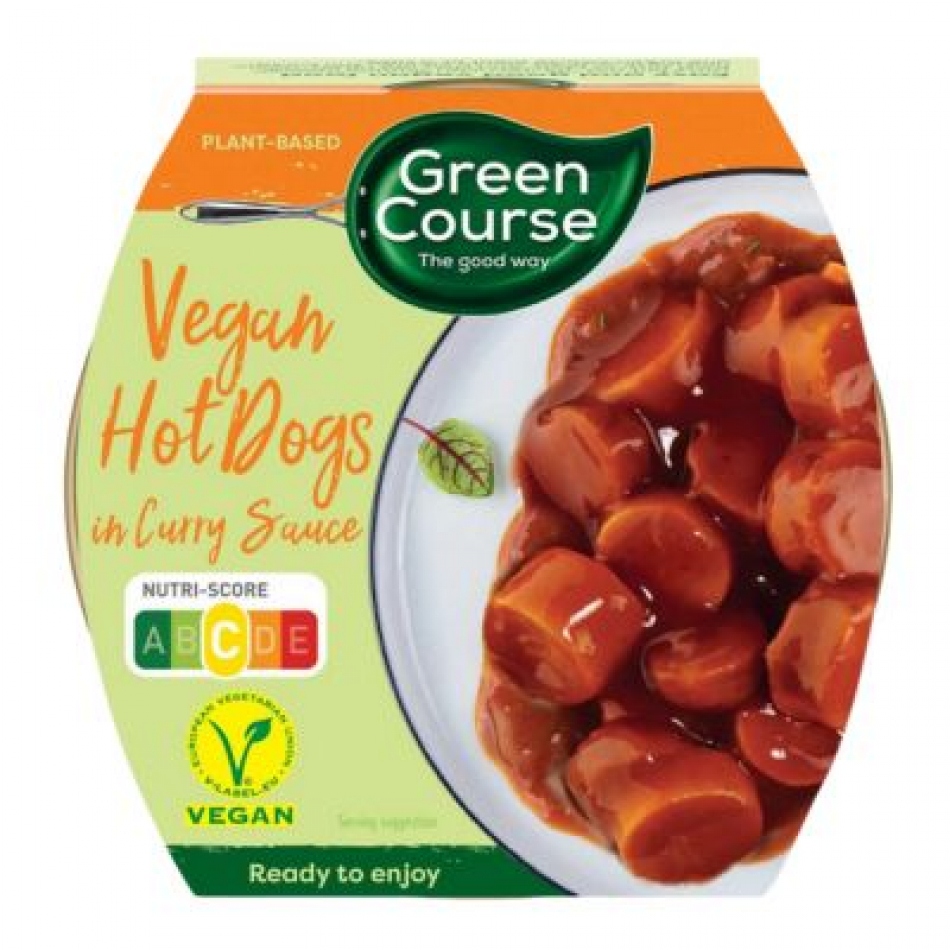 Hot Dogs vegano en Salsa de Curry 300gr Green Course