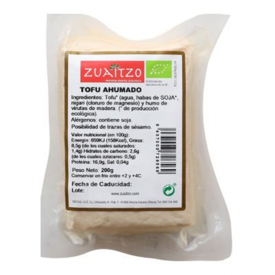 Tofu Ahumado Bio 200gr Zuaitzo
