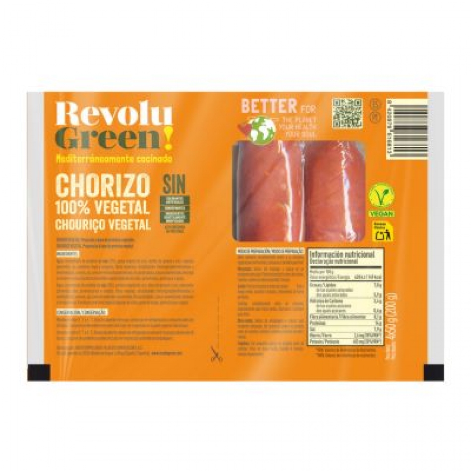 Chorizo vegano 200gr Revolu Green