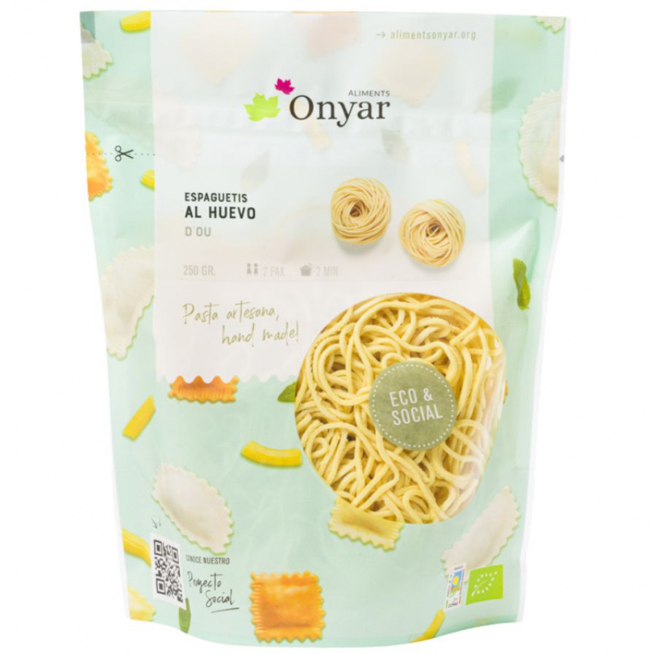 Espaguetis de Huevo Eco 250gr Aliments Onyar