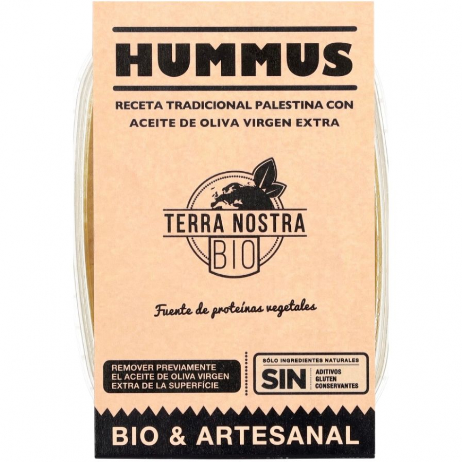 Hummus Bio Receta Palestina 200gr Terra Nostra