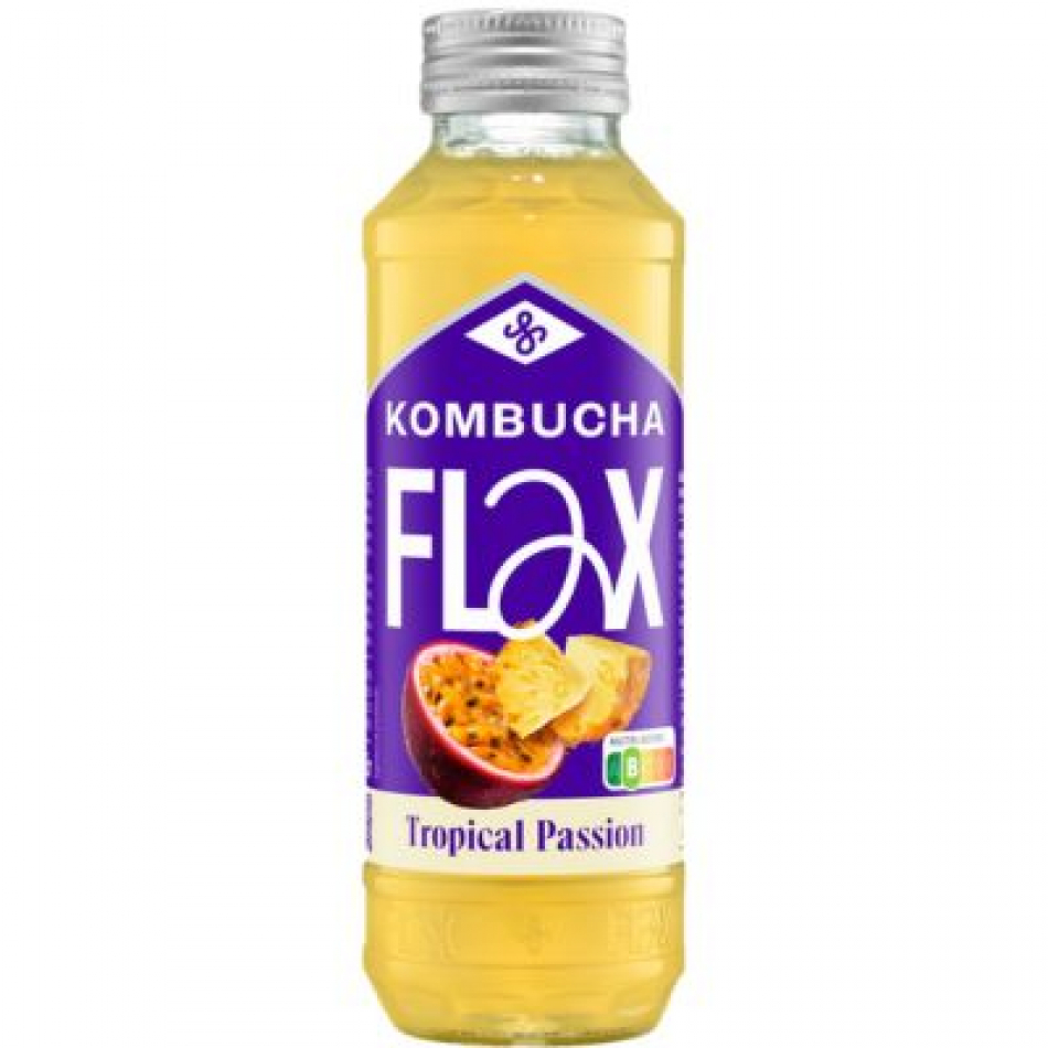 Kombucha Tropical Passion 330ml Flax&Kale