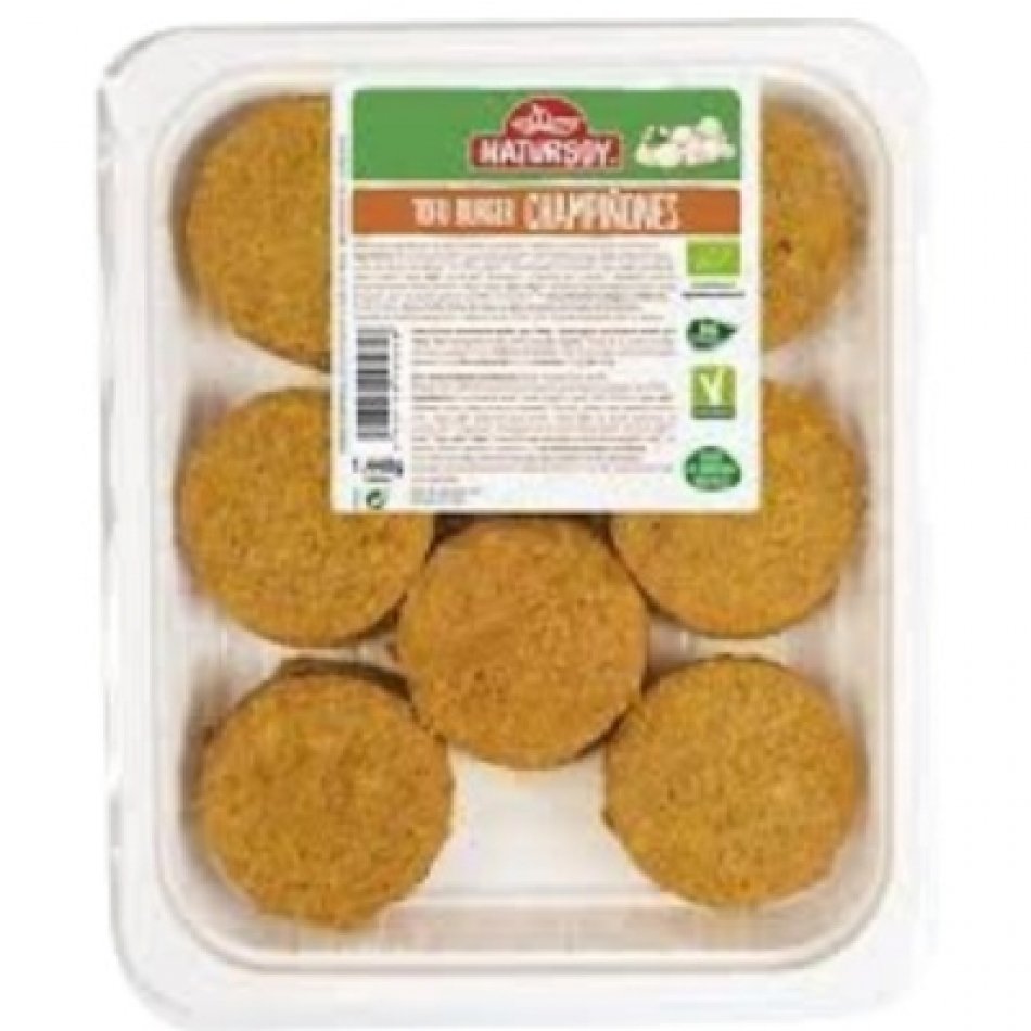 Hamburguesa Tofu Champiñones 18x60gr Natursoy