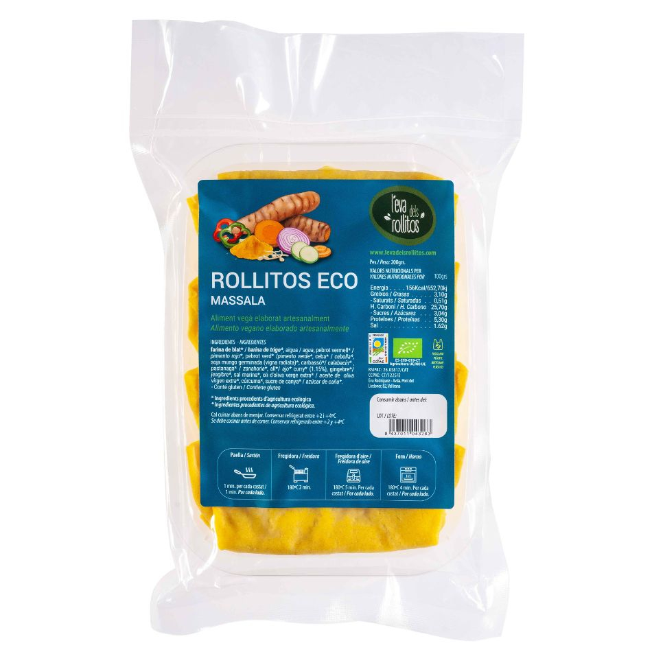 Rollitos Massala Eco 200gr L'Eva dels Rollitos