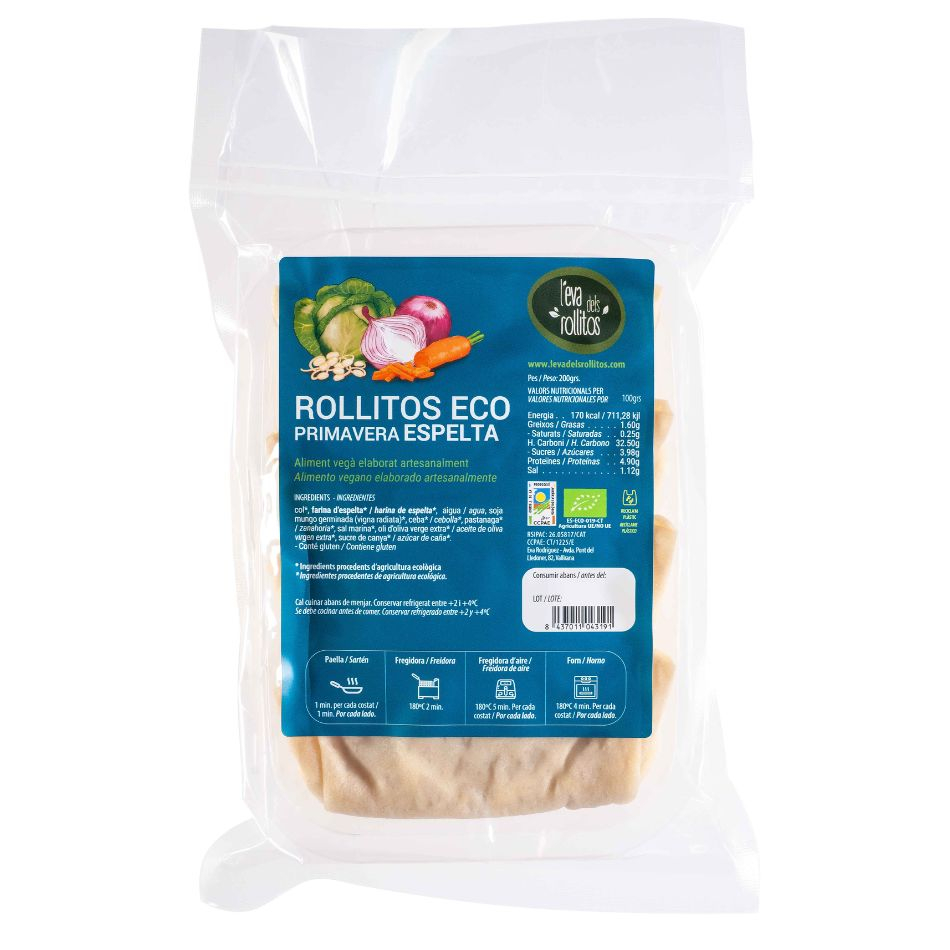 Rollitos de Primavera Espelta Eco 200gr L'Eva dels Rollitos