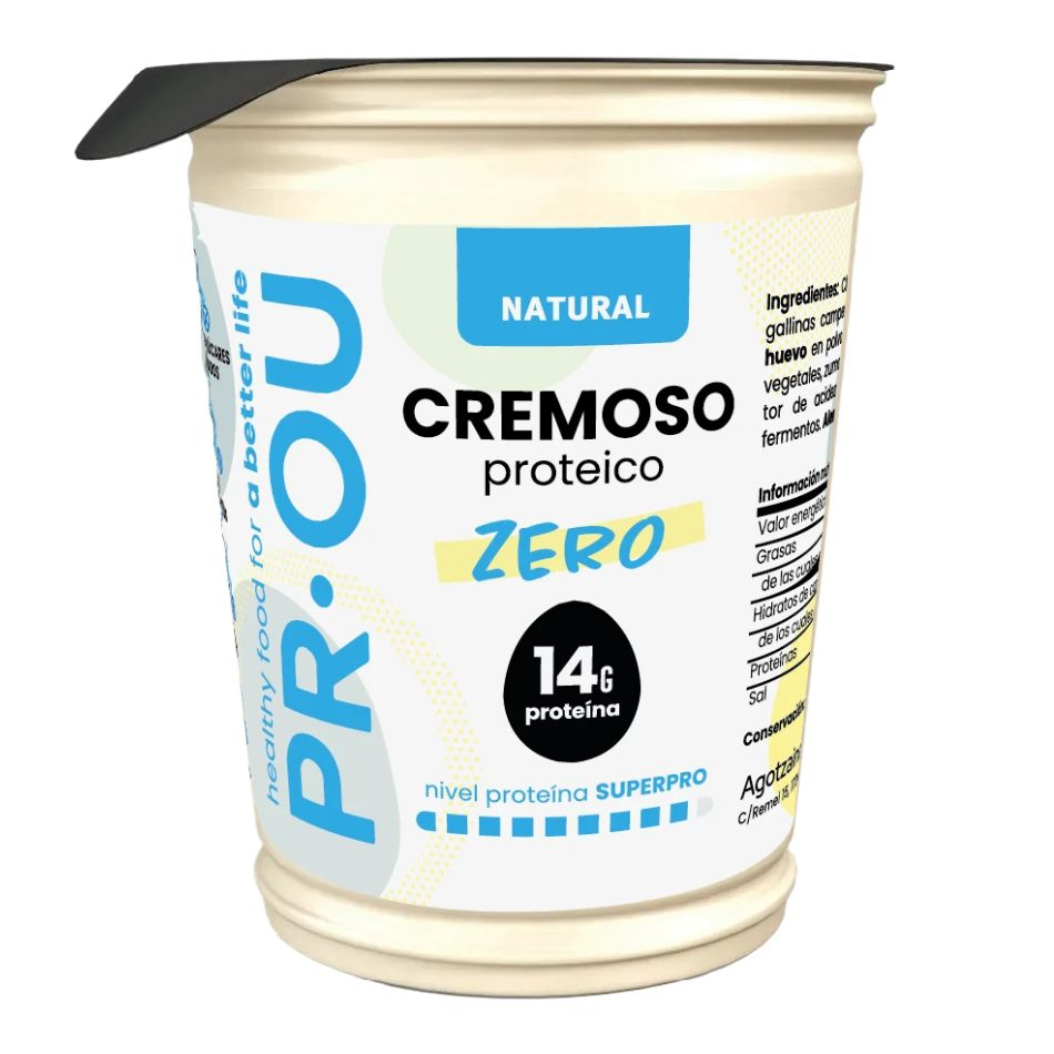 Cremosos Proteico Zero sabor natural 125g Pr-Ou