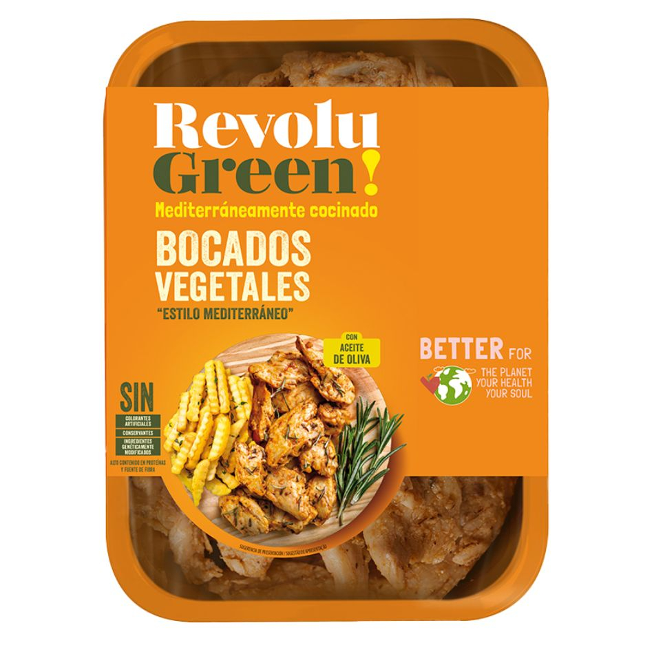 Bocados Vegetales Estilo Mediterraneos 160g Revolu Green