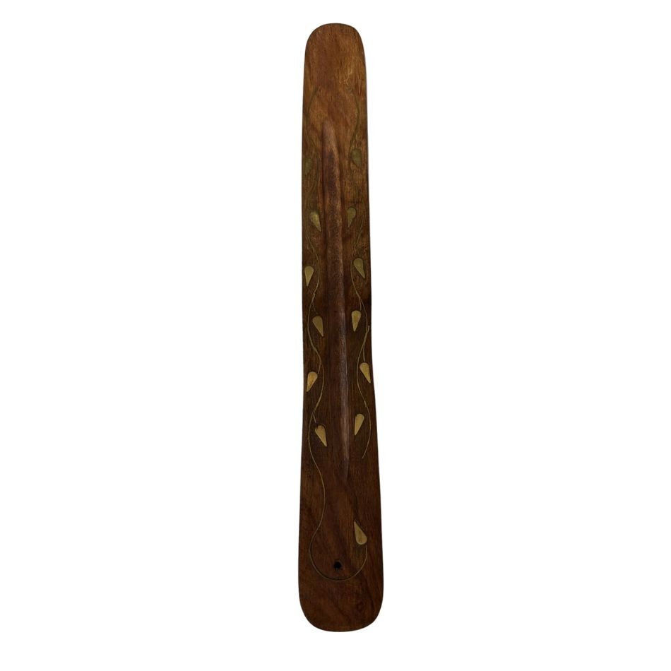 Incensario de Madera Hojas 1u Mandala