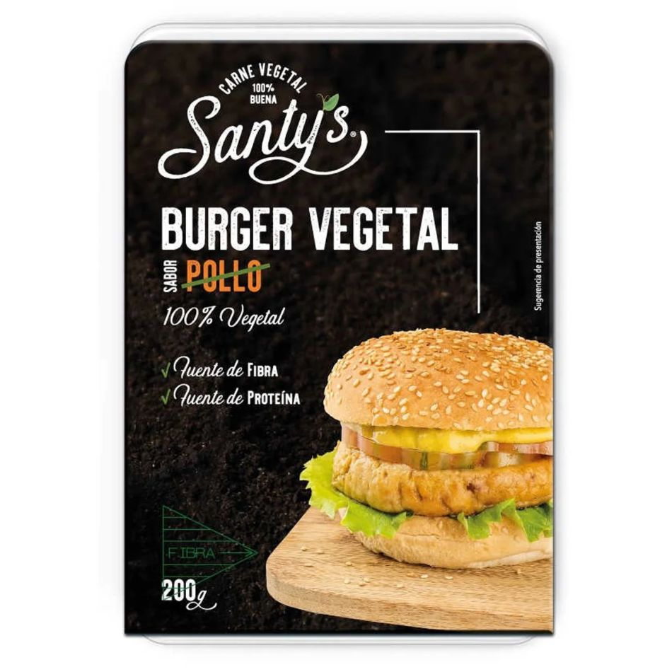 Burger Vegetal Sabor Pollo 2x100g Santy's
