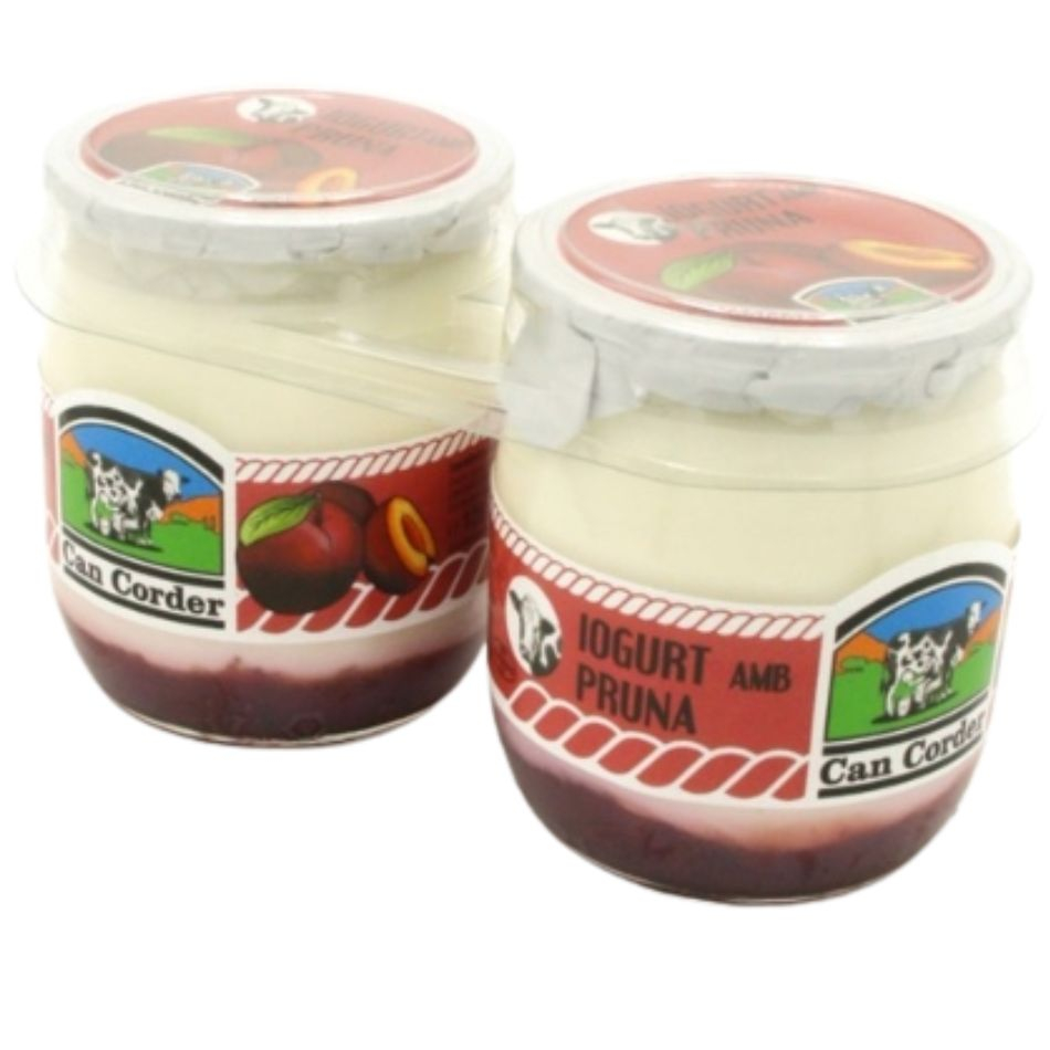 Yogur con Ciruela 2x125g Can Corder