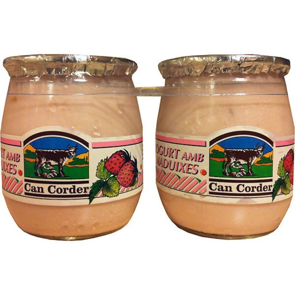 Yogur con Fresa 2x125g Can Corder